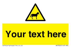 Custom warning horses